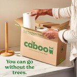 Caboo Eco-Friendly 2-Ply Paper Towels, 8 Rolls