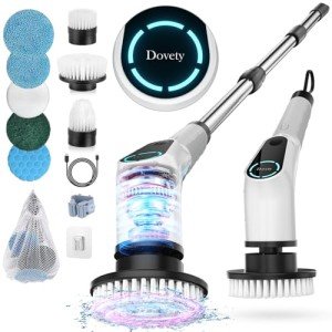 Dovety Cordless Electric Spin Scrubber with Attachments