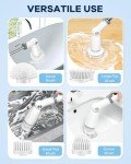 Cordless Electric Spin Scrubber with 8 Brush Heads