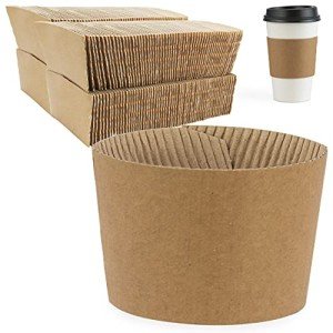 200 Pack Disposable Coffee Cup Sleeves – 12-24 oz