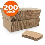 200 Pack Disposable Coffee Cup Sleeves – 12-24 oz
