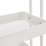 3-Tier Rolling Utility Kitchen Cart - White