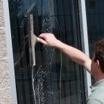 Unger 12” Stainless Steel Window Squeegee with Rubber