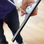 Unger 12” Stainless Steel Window Squeegee with Rubber