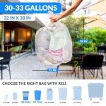 Reli Heavy Duty Clear Trash Bags, 250 Count