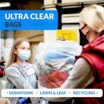 Reli Heavy Duty Clear Trash Bags, 250 Count
