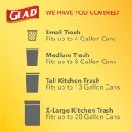 Glad Odorshield 4 Gal Drawstring Trash Bags