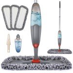 Domi-patrol Spray Mop with 3 Washable Pads