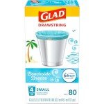Glad Odorshield 4 Gal Drawstring Trash Bags