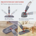 Domi-patrol Spray Mop with 3 Washable Pads