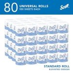 Scott® Professional White Two-Ply Bath Tissue, 80 Rolls