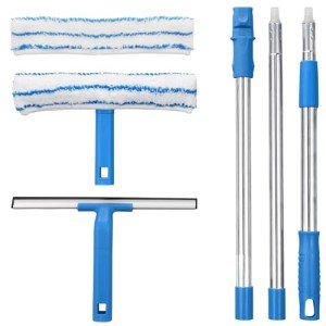 Mitclear 57" Window Cleaner Kit with Squeegee