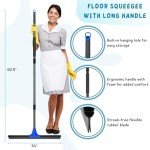 24" Heavy Duty Floor Squeegee with 60" Handle
