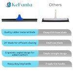 24" Heavy Duty Floor Squeegee with 60" Handle