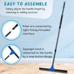24" Heavy Duty Floor Squeegee with 60" Handle
