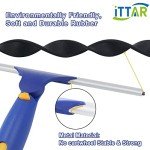 Rotating Window Cleaner with Microfiber Scrubber