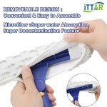 Rotating Window Cleaner with Microfiber Scrubber