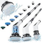 Cordless Electric Spin Scrubber with 8 Brush Heads
