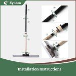 Eyliden 17" Rubber Squeegee with Telescopic Handle