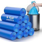 Compostable 4 Gallon Trash Bags - 200 Pack