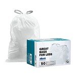 Custom Fit Trash Bags for Simplehuman Code Q – 50 Count