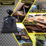 Heavy Duty 55 Gallon Contractor Trash Bags - 20 Pack