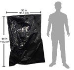 Heavy Duty 55 Gallon Contractor Trash Bags - 20 Pack