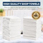 Simpli-Magic 79100 White Shop Towels, 50 Count
