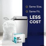 Custom Fit Trash Bags for Simplehuman Code Q – 50 Count