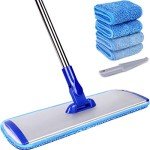 18" Professional Microfiber Mop with 4 Washable Pads