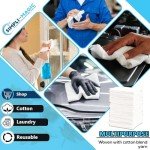 Simpli-Magic 79100 White Shop Towels, 50 Count