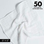 50 Pack of 100% Cotton Terry Cleaning Towels