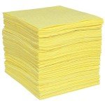 SpillTech Heavyweight HazMat Absorbent Mat Pads, 100-Pack