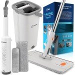 Haiblau Flat Mop and Bucket Wringer Set