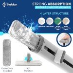 Haiblau Flat Mop and Bucket Wringer Set