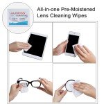 Pre-Moistened Lens Wipes for Screens and Glasses