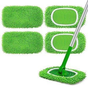 Reusable Microfiber Mop Pads for Swiffer - 4 Pack
