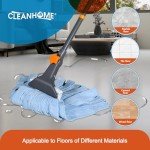CLEANHOME Heavy-Duty Microfiber Wet Mop with Handle