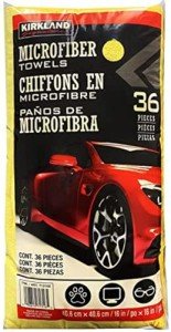 Kirkland Ultra High Pile Microfiber Towels, Yellow
