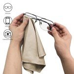 6 Pack Microfiber Glass Cleaning Cloths - Lint Free