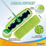 KEEPOW XL Reusable Mop Pads for Swiffer, 4 Pack