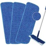Microfiber Mop Pads Replacement - 3 Pack