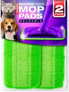 Reusable Mop Pads for Swiffer WetJet (2 Pack)