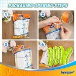 KEEPOW XL Reusable Mop Pads for Swiffer, 4 Pack