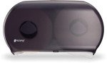 San Jamar - SJMR4000TBK R4000TBK Twin 9" Jumbo Tissue Dispenser, Black Pearl, 12" x 19" x 5.3"