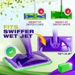 Reusable Mop Pads for Swiffer WetJet (2 Pack)