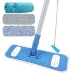 Microfiber Floor Mop with Cleaning Pads and Cloths