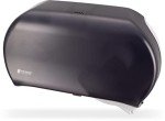 San Jamar - SJMR4000TBK R4000TBK Twin 9" Jumbo Tissue Dispenser, Black Pearl, 12" x 19" x 5.3"