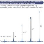 Microfiber Floor Mop with Cleaning Pads and Cloths