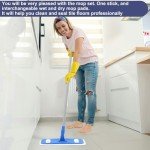 Microfiber Floor Mop with Cleaning Pads and Cloths